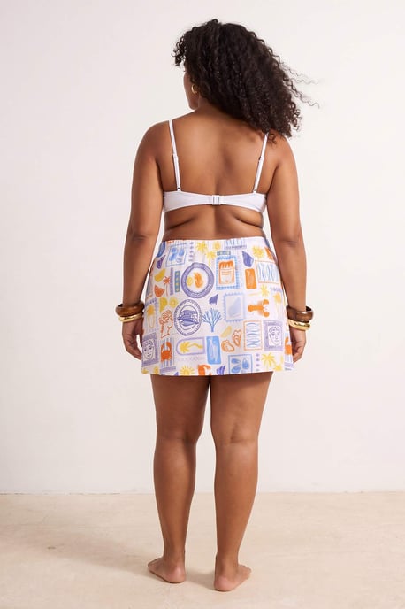 Trendyol Curve Damen Mehrfarbig Geblümt Kurz / Mini Ausgestellt Rock Große Größen Röcke - Image 3