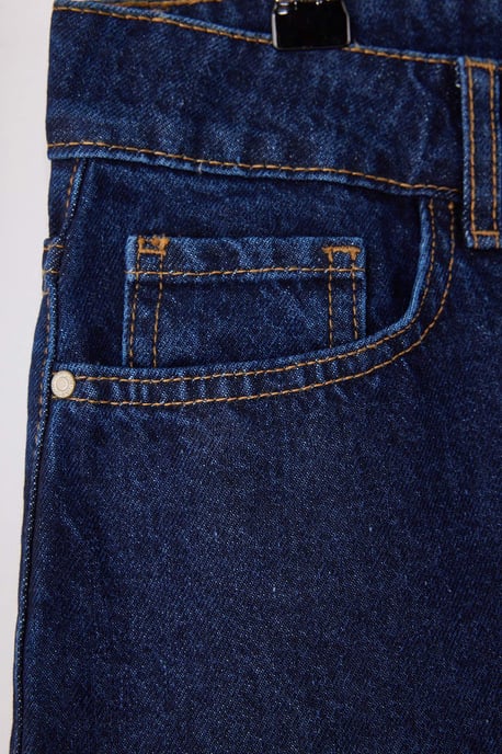 Trendyol Curve Damen Dunkelblau Einfarbig Kurz / Mini A-Linie Große Größen Röcke - Image 5