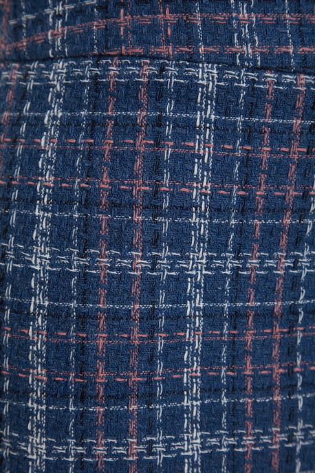 Trendyol Curve Damen Blau Kariert Kurz / Mini Bleistift Rock Große Größen Röcke - Image 5