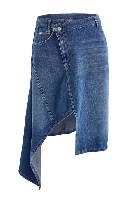 Trendyol Curve Damen Einfarbig Midi A-Linie Große Größen Röcke - Image 1