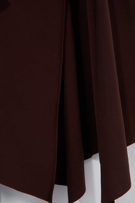 Trendyol Curve Damen Braun Einfarbig Midi Große Größen Röcke - Image 4