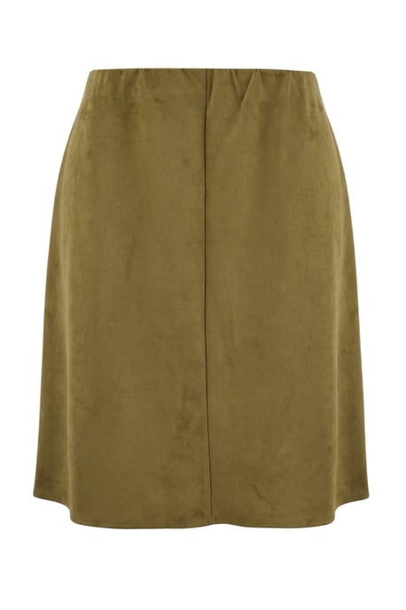 Trendyol Curve Damen Khaki Einfarbig Midi Große Größen Röcke - Image 3