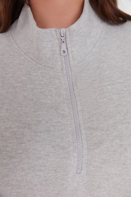 Trendyol Curve Damen Grau Einfarbig Lang Oversize Große Größen Sweatshirts - Image 3