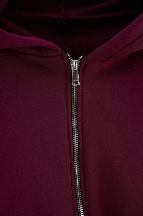 Trendyol Curve Damen Lila Einfarbig Lang, Regular Fit Große Größen Sweatshirts - Image 5