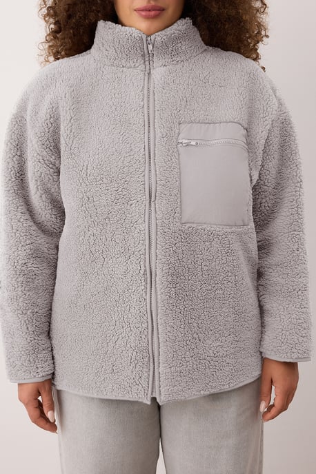 Trendyol Curve Damen Grau Einfarbig Lang Oversize Große Größen Sweatshirts - Image 2