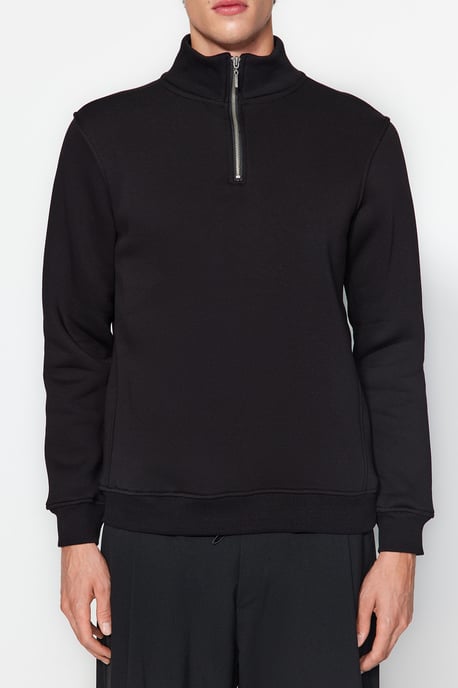TRENDYOL MAN Herren Schwarz Animal-Print Lang Regular Fit Sweatshirts - Image 6