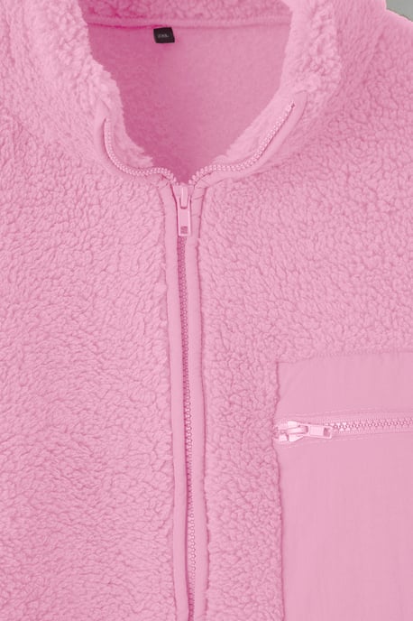 Trendyol Curve Damen Rosa Einfarbig Lang Oversize Große Größen Sweatshirts - Image 3