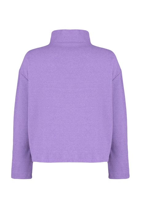 Trendyol Curve Damen Lila Einfarbig Lang Oversize Große Größen Sweatshirts - Image 5