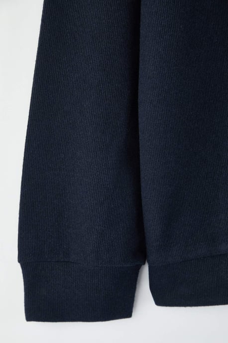 TRENDYOL MAN Herren Dunkelblau Einfarbig Lang Oversize Große Größen Sweatshirts - Image 3