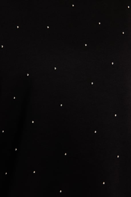 Trendyol Curve Damen Schwarz Einfarbig Lang Oversize Große Größen Sweatshirts - Image 3
