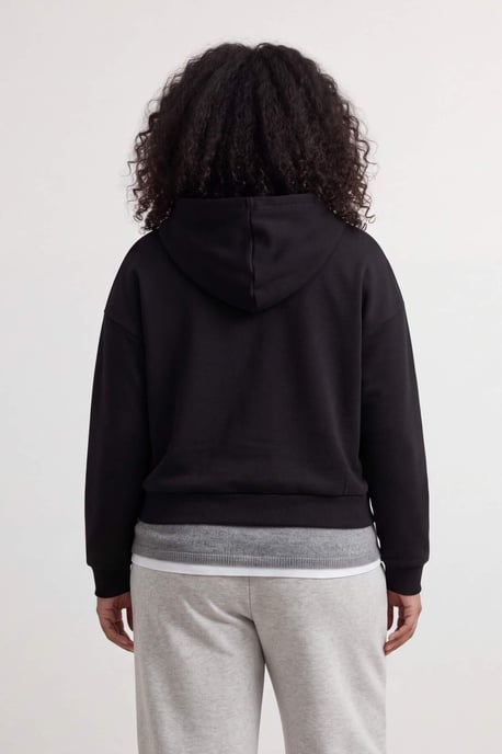 Trendyol Curve Damen Schwarz Einfarbig Lang, Regular Fit Große Größen Sweatshirts - Image 6