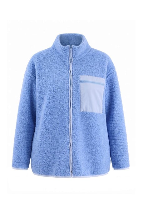 Trendyol Curve Damen Dunkelblau Einfarbig Lang Oversize Große Größen Sweatshirts - Image 3