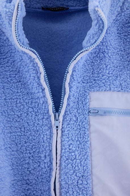 Trendyol Curve Damen Dunkelblau Einfarbig Lang Oversize Große Größen Sweatshirts - Image 5