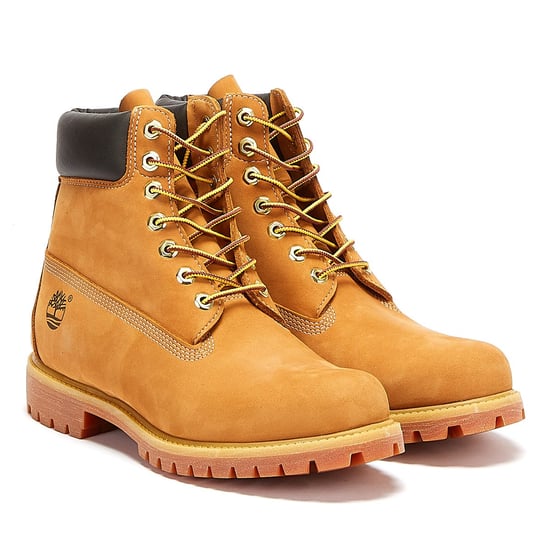 Timberland Herren Weizen Premium 6 Inch Nubuk Leder Stiefel - Image 1