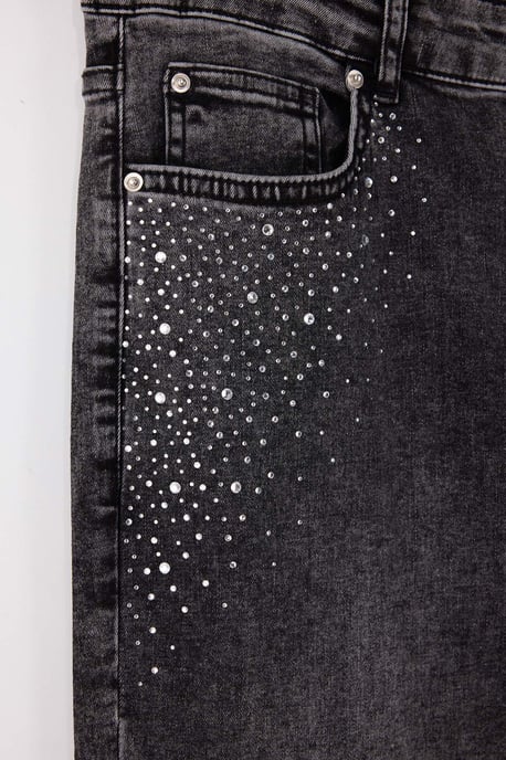 Trendyol Curve Damen Grau Einfarbig Skinny Hohe Taille Große Größen Jeans - Image 5