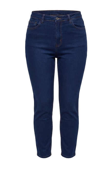 Trendyol Curve Damen Dunkelblau Einfarbig Skinny Hohe Taille Große Größen Jeans - Image 4
