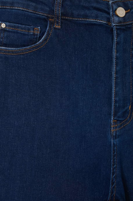 Trendyol Curve Damen Blau Einfarbig Skinny Hohe Taille Große Größen Jeans - Image 4