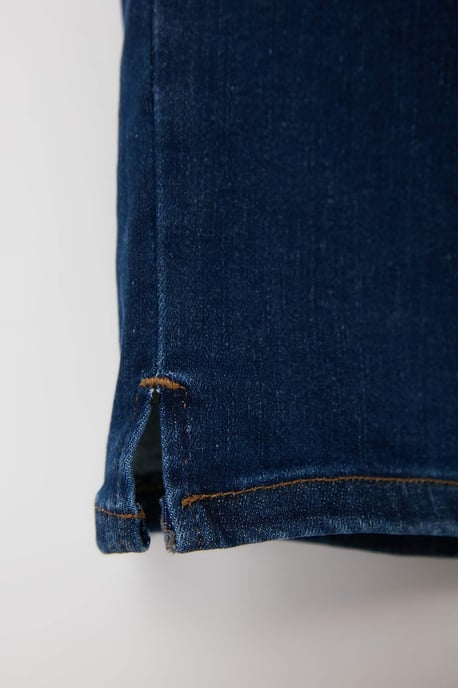 Trendyol Curve Damen Blau Einfarbig Skinny Hohe Taille Große Größen Jeans - Image 5