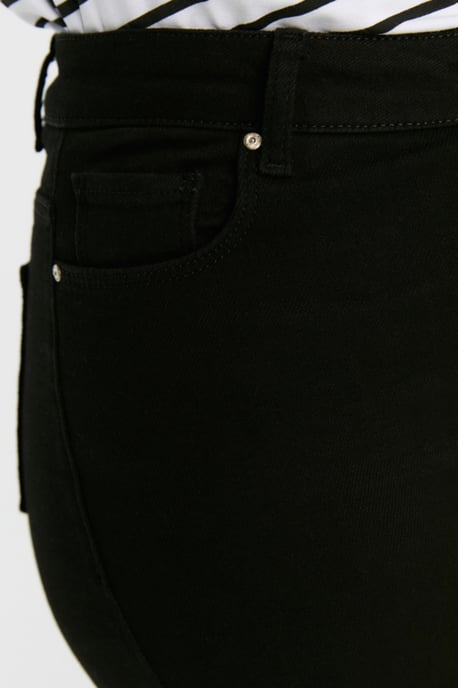 Trendyol Curve Damen Schwarz Einfarbig Skinny Hohe Taille Große Größen Jeans - Image 3