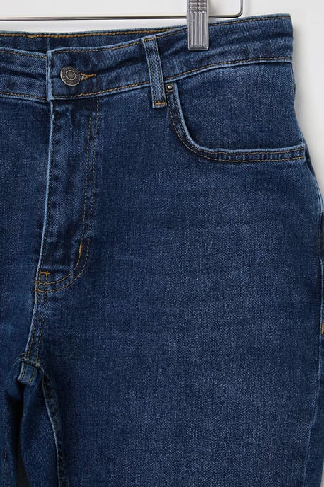 TRENDYOL MAN Herren Dunkelblau Einfarbig Skinny Normale Taille Jeans - Image 5