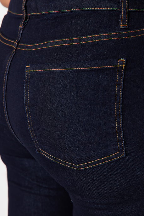 Trendyol Curve Damen Blau Einfarbig Skinny Hohe Taille Große Größen Jeans - Image 5
