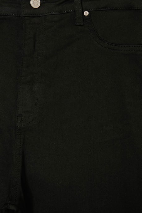 Trendyol Curve Damen Schwarz Einfarbig Skinny Hohe Taille Große Größen Jeans - Image 4