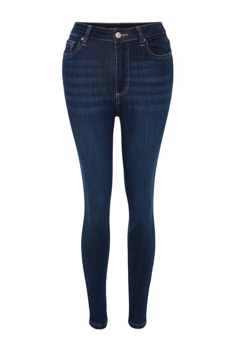 TRENDYOLMİLLA Damen Blau Einfarbig Skinny Hohe Taille Jeans - Image 4
