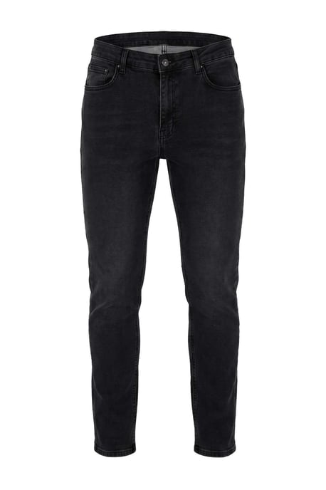 TRENDYOL MAN Herren Schwarz Einfarbig Skinny Normale Taille Jeans - Image 6