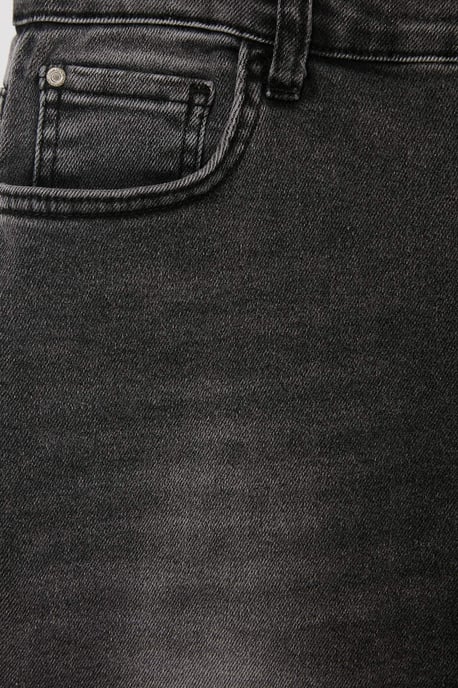 Trendyol Curve Damen Grau Einfarbig Skinny Hohe Taille Große Größen Jeans - Image 4