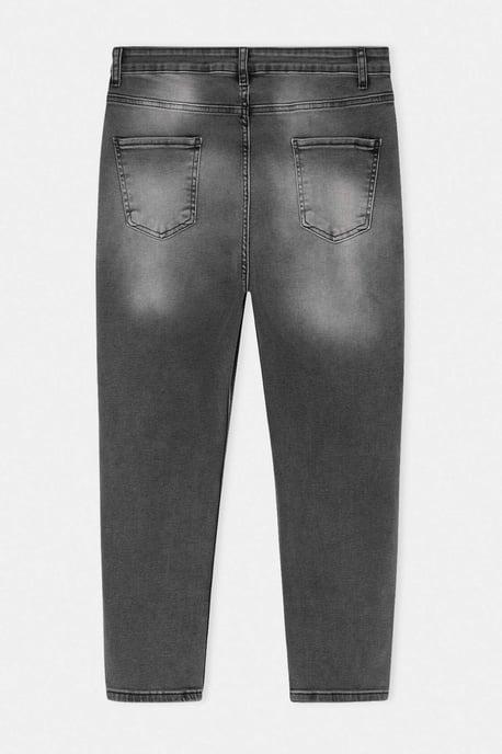 Trendyol Curve Damen Grau Einfarbig Skinny Hohe Taille Große Größen Jeans - Image 5