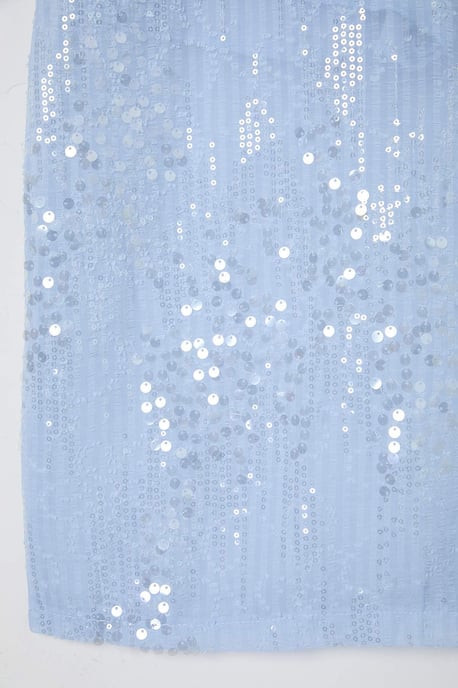 TRENDYOLMİLLA Damen Blau Einfarbig Midi Röcke - Image 3