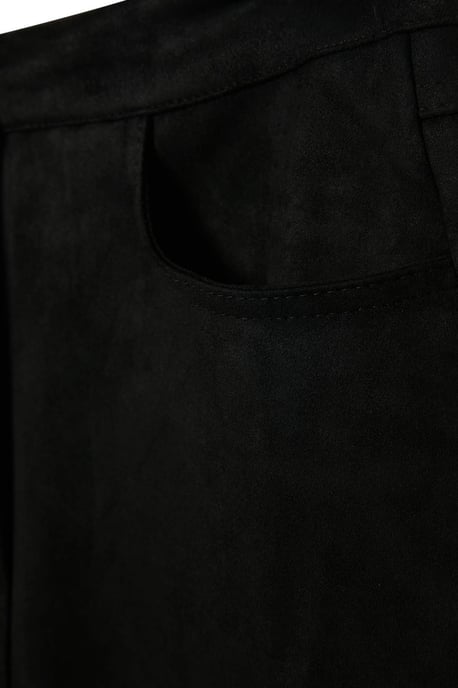 TRENDYOLMİLLA Damen Schwarz Einfarbig Midi Bleistift Rock Röcke - Image 4
