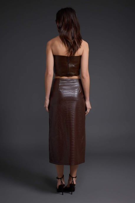 TRENDYOLMİLLA Damen Einfarbig Midi Bleistift Rock Röcke - Image 3