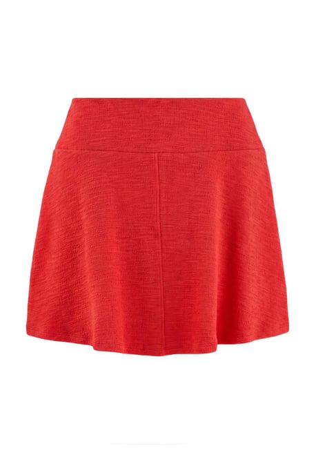Trendyol Curve Damen Rot Einfarbig Kurz / Mini Skater Große Größen Röcke - Image 1