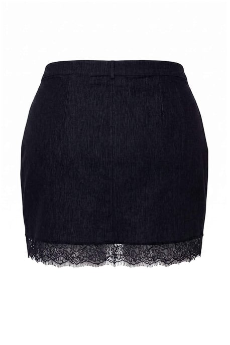 Trendyol Curve Damen Dunkelblau Einfarbig Kurz / Mini Große Größen Röcke - Image 5