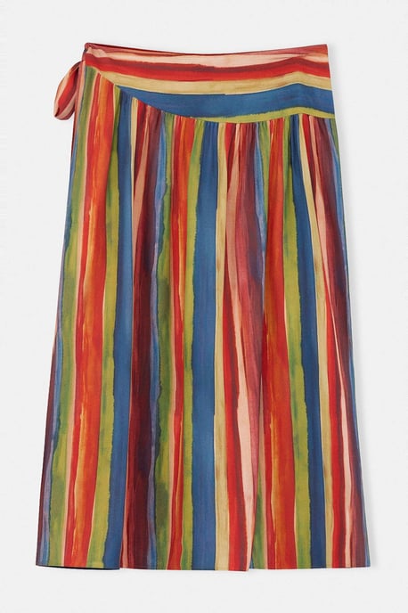 Trendyol Curve Damen Mehrfarbig Gestreift Kurz / Mini Große Größen Röcke - Image 5