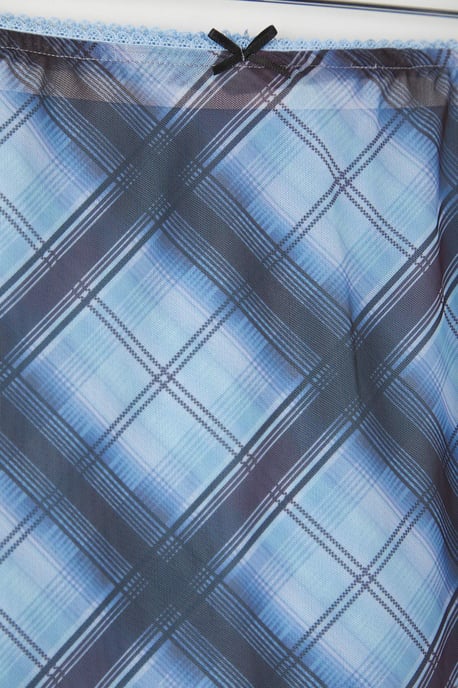 Trendyol Curve Damen Blau Grafik Kurz / Mini Große Größen Röcke - Image 5