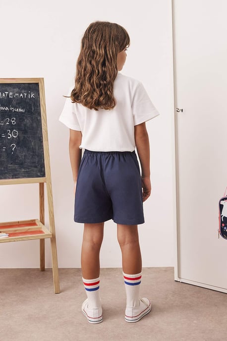 TRENDYOLKIDS Mädchen Dunkelblau Einfarbig Kurz / Mini Basic A-Linie Röcke - Image 2