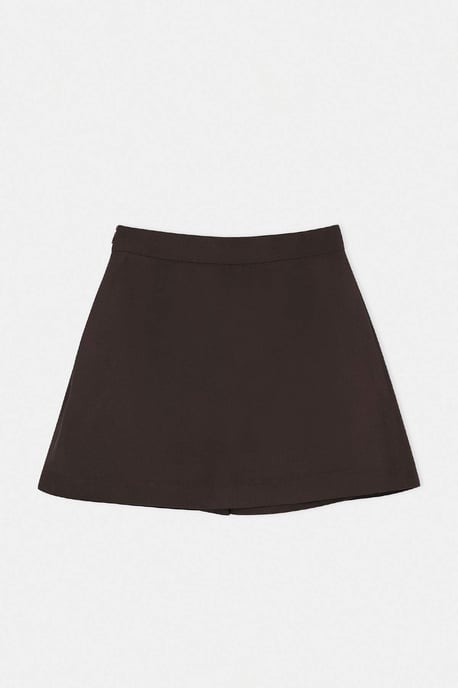 TRENDYOLMİLLA Damen Braun Einfarbig Kurz / Mini Hosenrock Röcke - Image 5