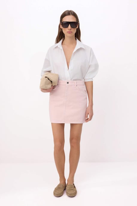 TRENDYOLMİLLA Damen Rosa Einfarbig Kurz / Mini Röcke - Image 1