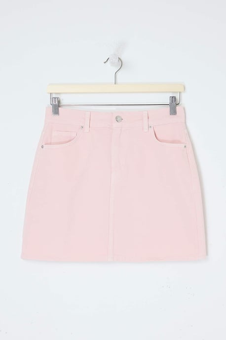 TRENDYOLMİLLA Damen Rosa Einfarbig Kurz / Mini Röcke - Image 4