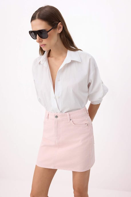 TRENDYOLMİLLA Damen Rosa Einfarbig Kurz / Mini Röcke - Image 6
