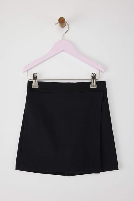 TRENDYOLKIDS Mädchen Schwarz Einfarbig Kurz / Mini Basic A-Linie Röcke - Image 4