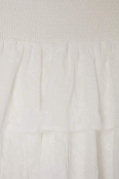 Trendyol Curve Damen Weiß Geblümt Kurz / Mini Große Größen Röcke - Image 4