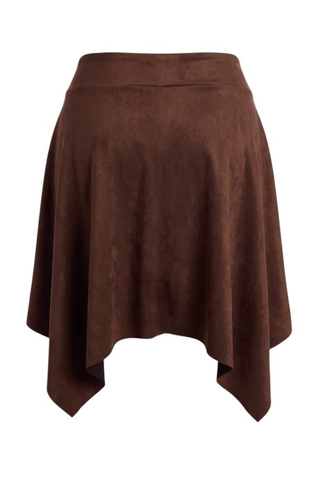 Trendyol Curve Damen Braun Einfarbig Kurz / Mini Große Größen Röcke - Image 3