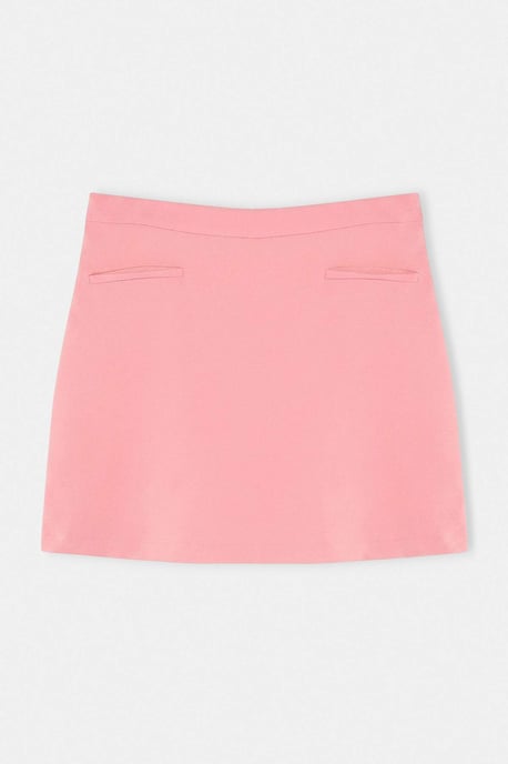 Trendyol Curve Damen Rosa Einfarbig Kurz / Mini Große Größen Röcke - Image 4