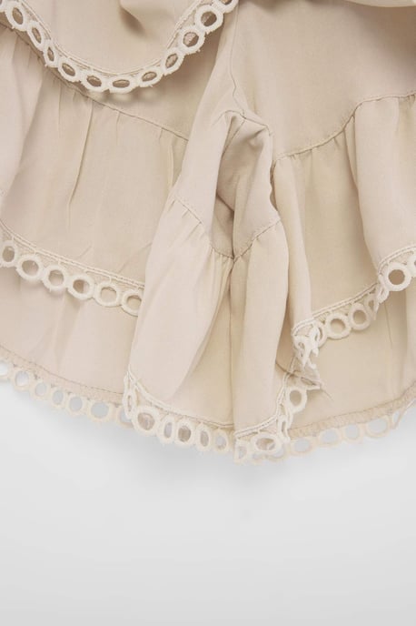TRENDYOLMİLLA Damen Weiß Einfarbig Kurz / Mini Hosenrock Röcke - Image 2