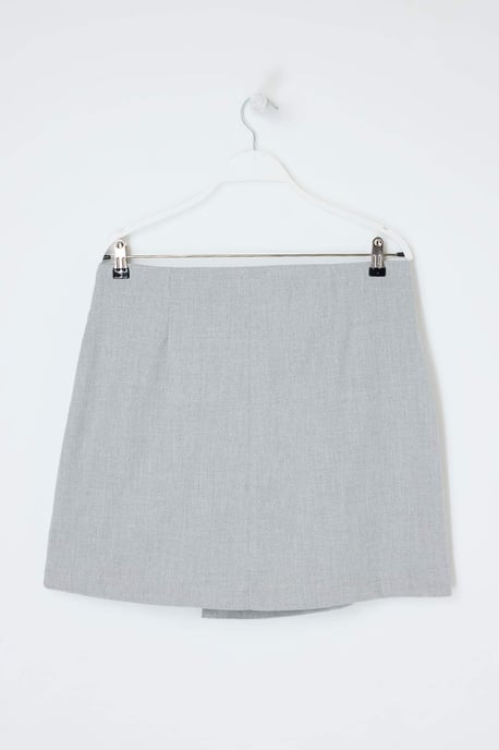 Trendyol Curve Damen Grau Einfarbig Kurz / Mini Große Größen Röcke - Image 4