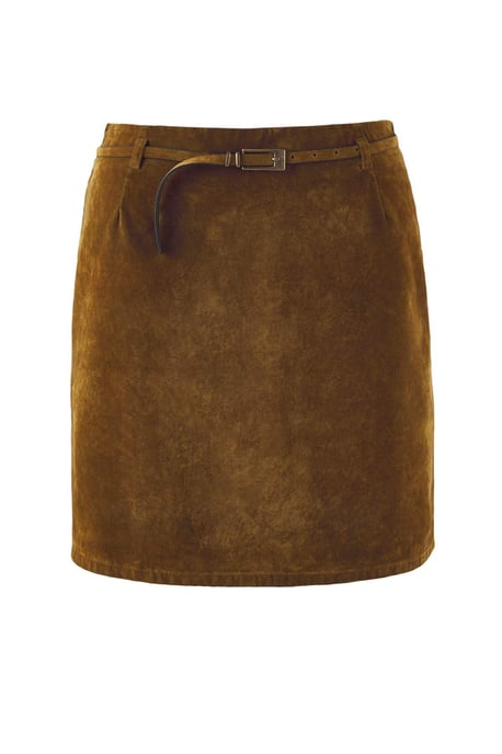 Trendyol Curve Damen Braun Einfarbig Kurz / Mini Große Größen Röcke - Image 4