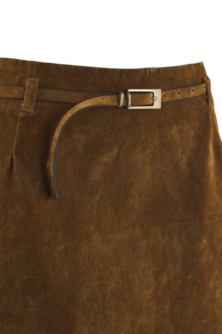 Trendyol Curve Damen Braun Einfarbig Kurz / Mini Große Größen Röcke - Image 5